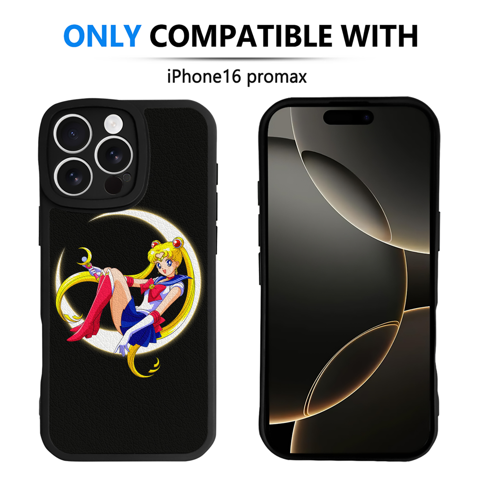 （画像用） 美少女戦士セーラームーン 月野 うさぎ つきの うさぎ Sailor Moon Tsukino Usagi 【iPhone 16シリーズ対応】シリコンスマホケース（レザー調） 材質：シリコン